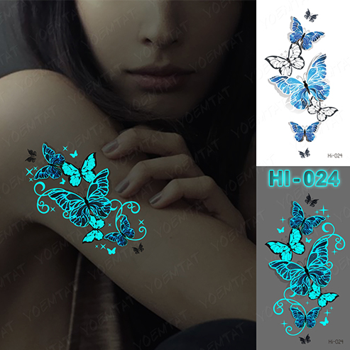 Im Dunkeln leuchtendes Tattoo