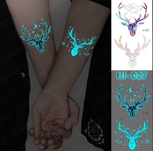 Im Dunkeln leuchtendes Tattoo