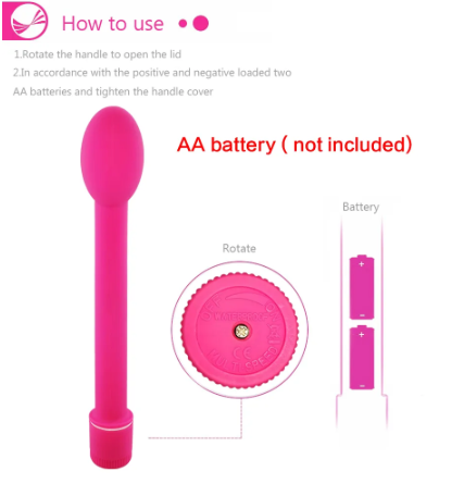 Vibrator mit gebogenem Ende